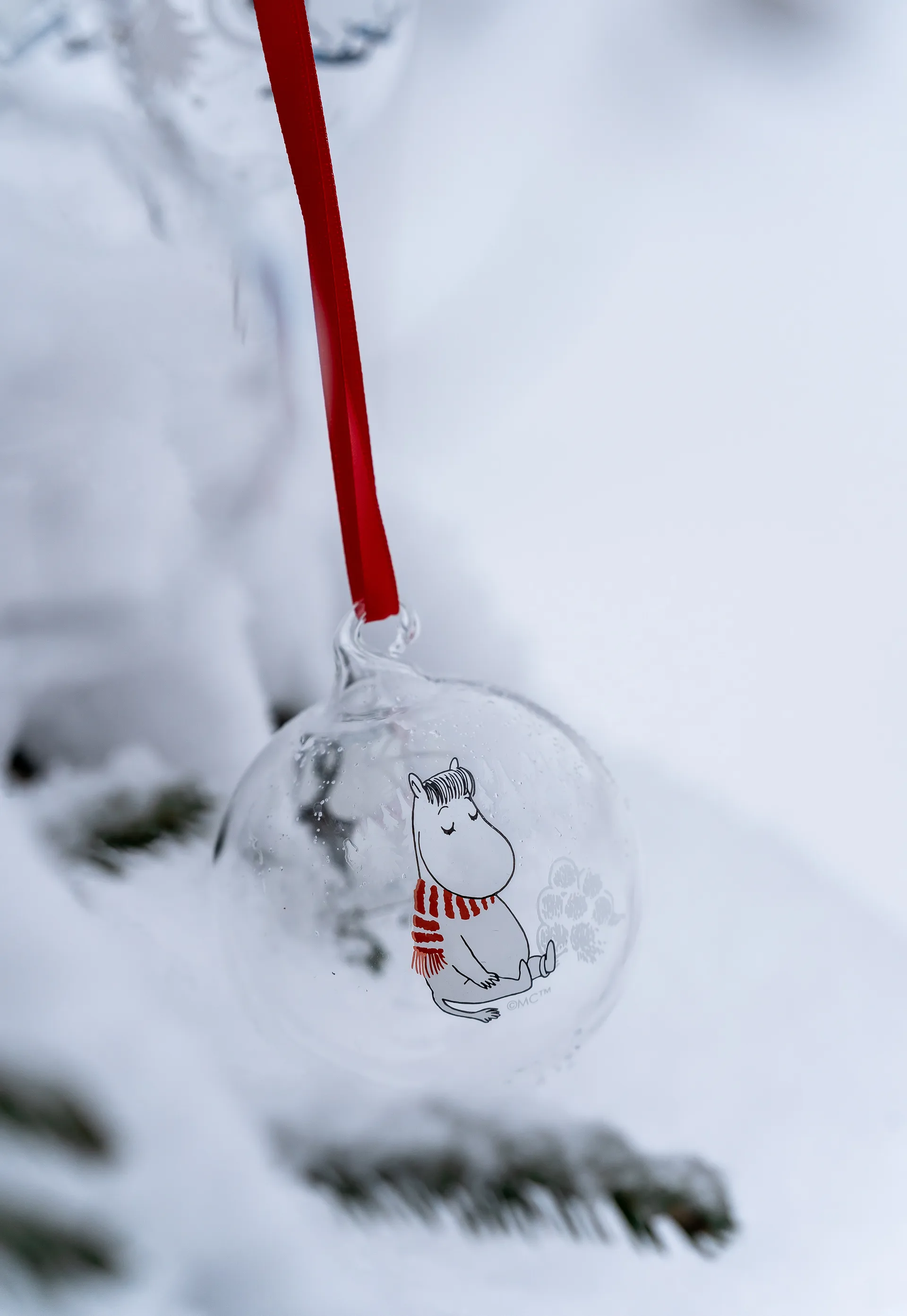 Moomin Christmas bauble Ø7 cm, Snorkmaiden Muurla
