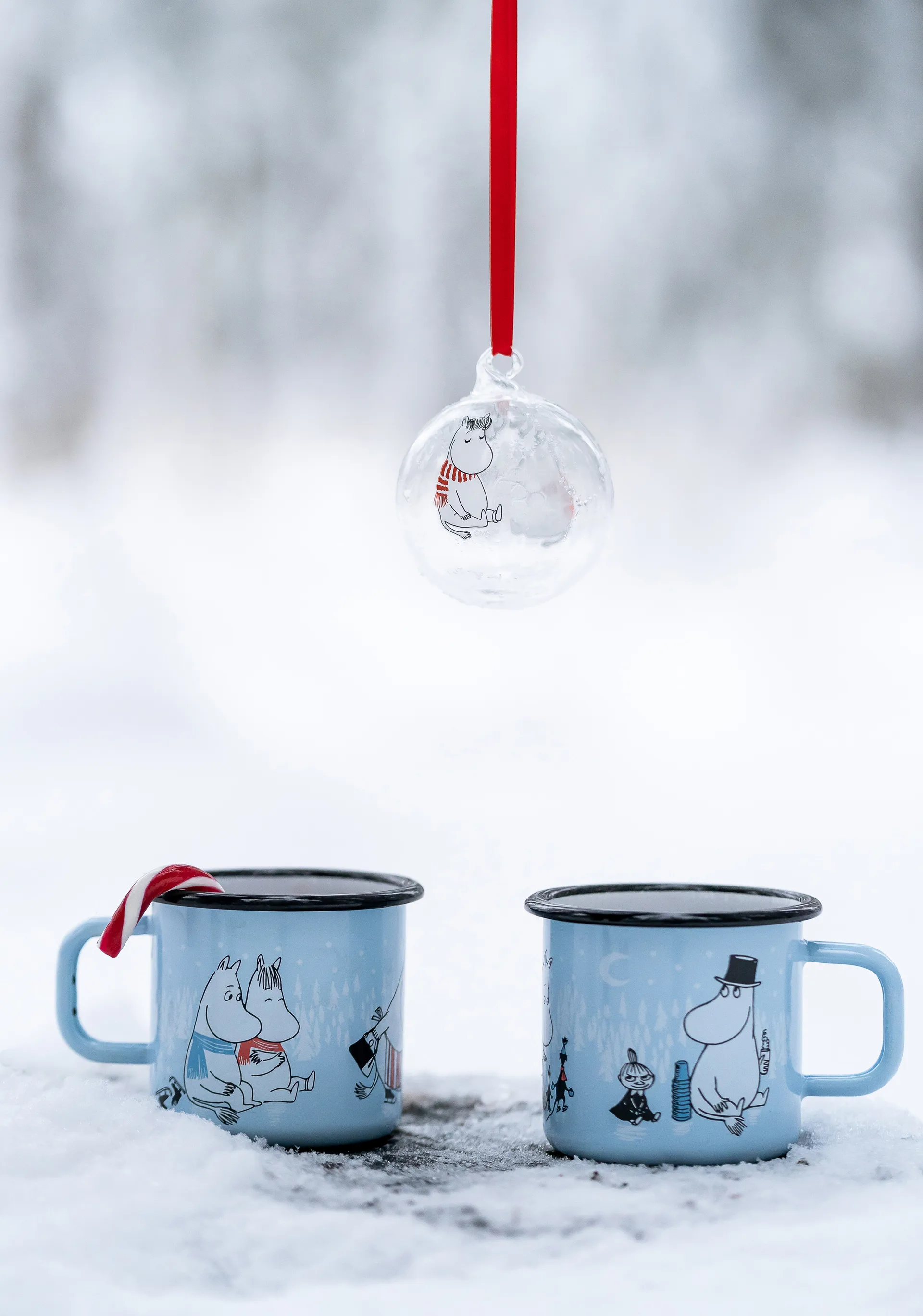 Moomin Christmas bauble Ø7 cm, Snorkmaiden Muurla