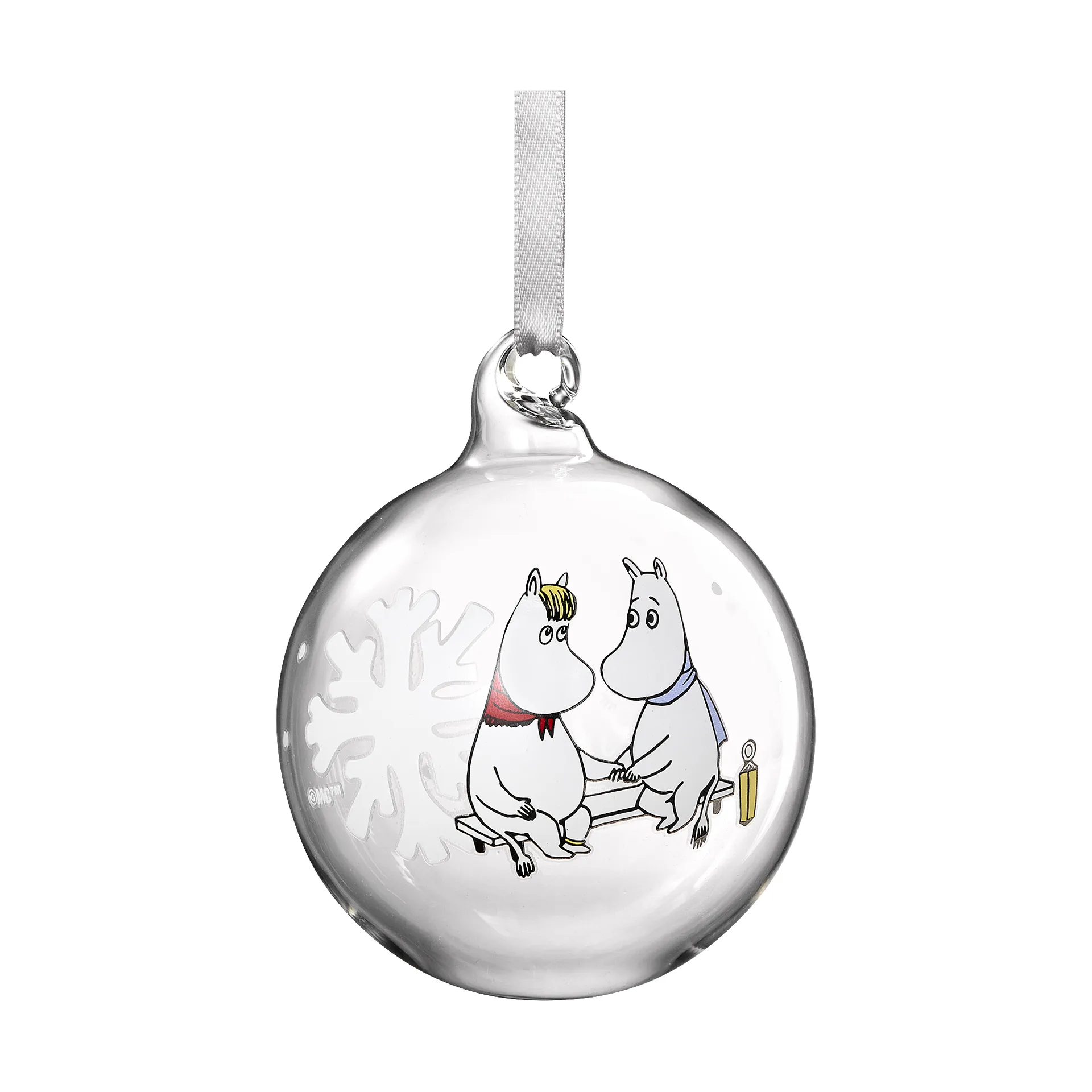 Moomin Christmas bauble Ø7 cm, Snowflake Muurla