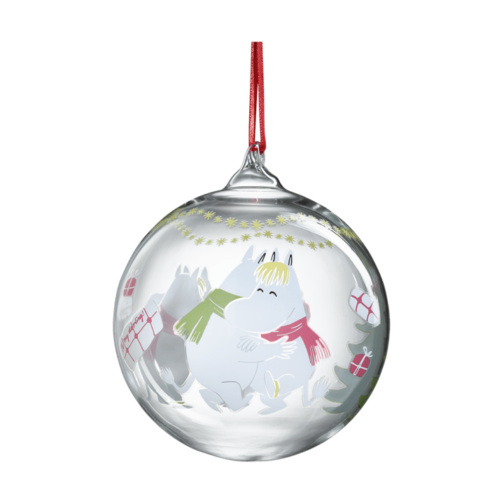 Moomin Christmas bauble Ø9 cm - Happy holidays - Muurla