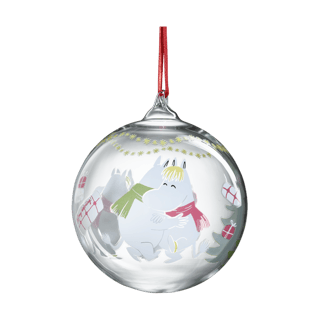 Muurla Moomin Christmas bauble Ø9 cm Happy holidays