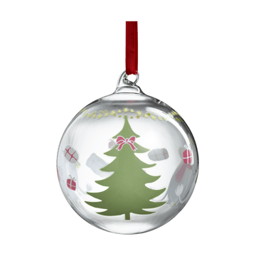 Moomin Christmas bauble Ø9 cm - Happy holidays - Muurla