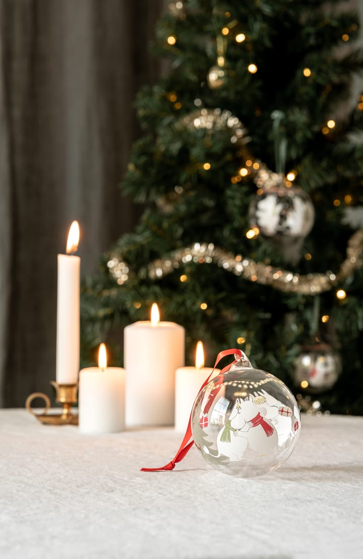 Moomin Christmas bauble Ø9 cm, Happy holidays Muurla