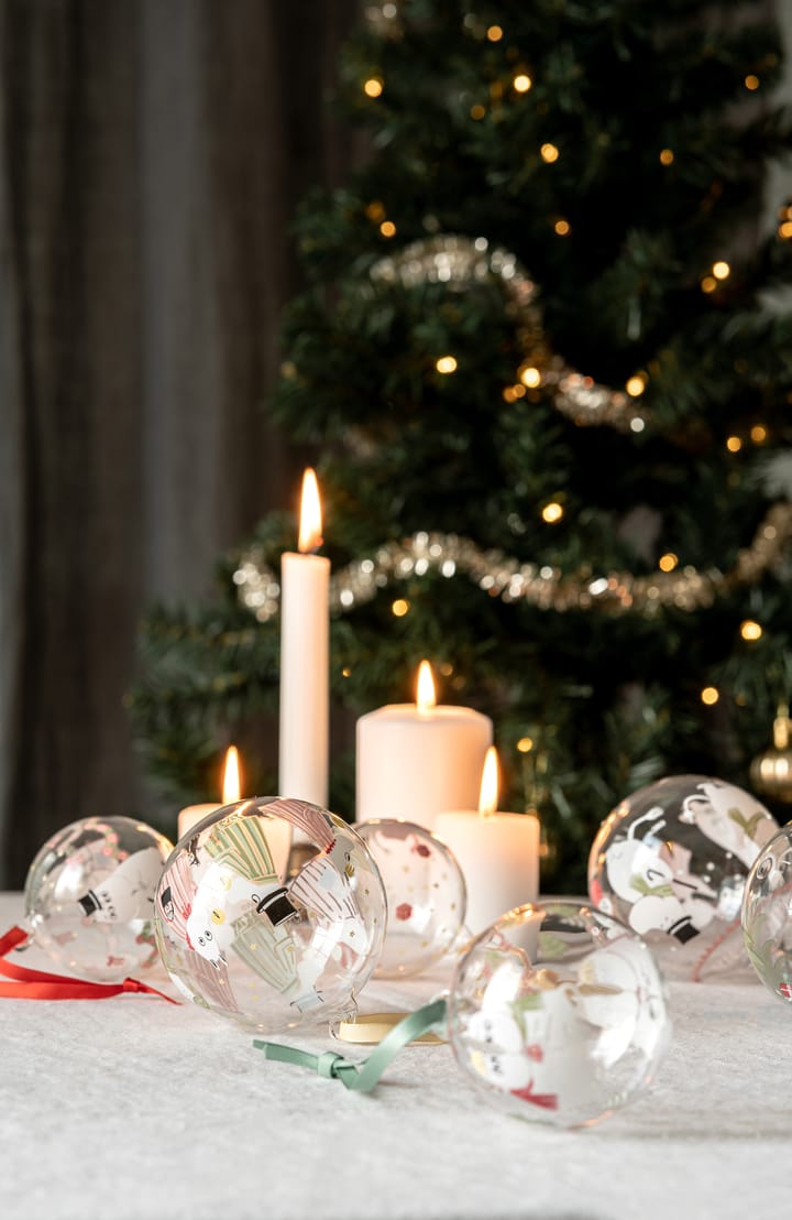 Moomin Christmas bauble Ø9 cm, Happy holidays Muurla