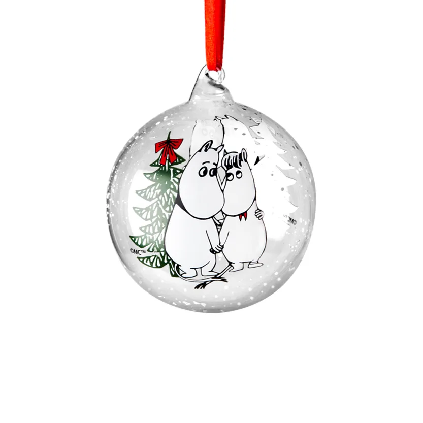 Moomin Christmas bauble Ø9 cm, Winter magic Muurla