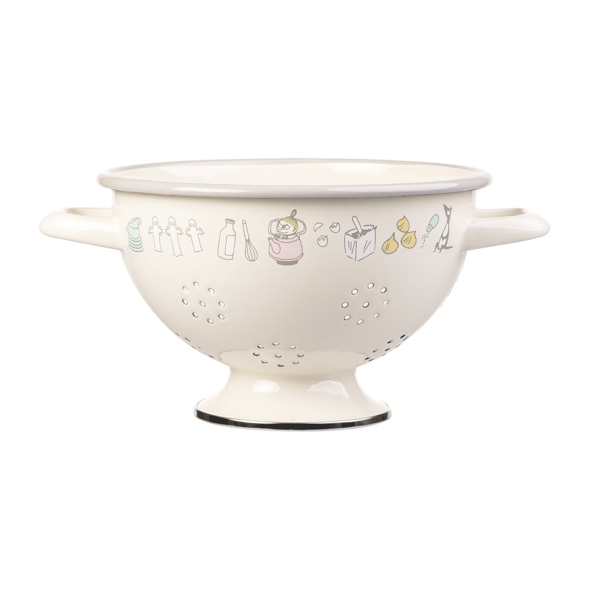 Muurla Moomin colander enamel o20 cm Bon appétit | Scandinavian Design | Colanders, sieves & funnels | Beige