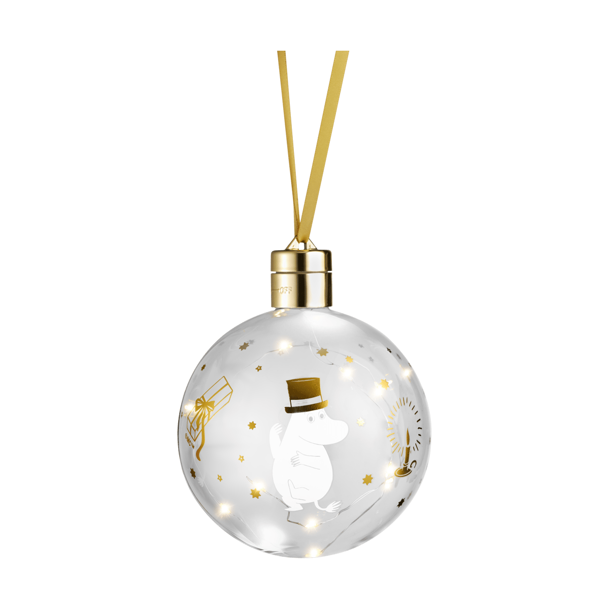 Muurla Moomin decorative sphere with LED light Sparkling Stars