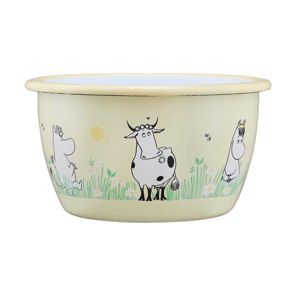 Muurla Moomin enamel bowl 30 cl Meadow