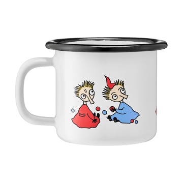 Moomin enamel mug 1.5 dl - Thingumy and Bob - Muurla