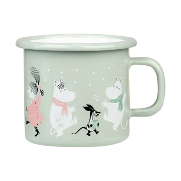 Moomin enamel mug 25 cl - Festive spirits - Muurla
