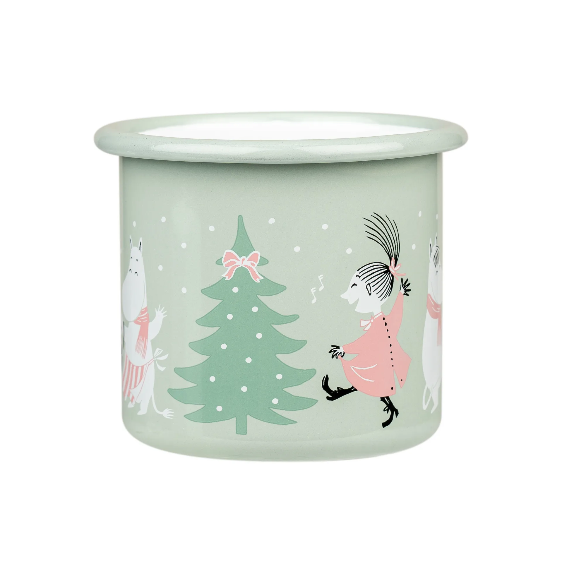 Moomin enamel mug 25 cl, Festive spirits Muurla