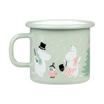Moomin enamel mug 25 cl - Festive spirits - Muurla