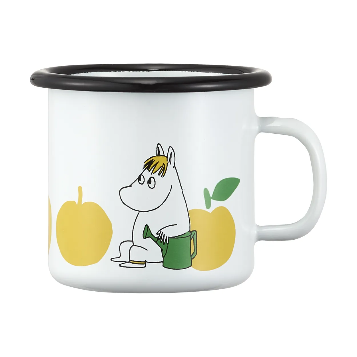 Muurla Moomin enamel mug 25 cl Joyfull Apples | Scandinavian Design | Coffee cups | White