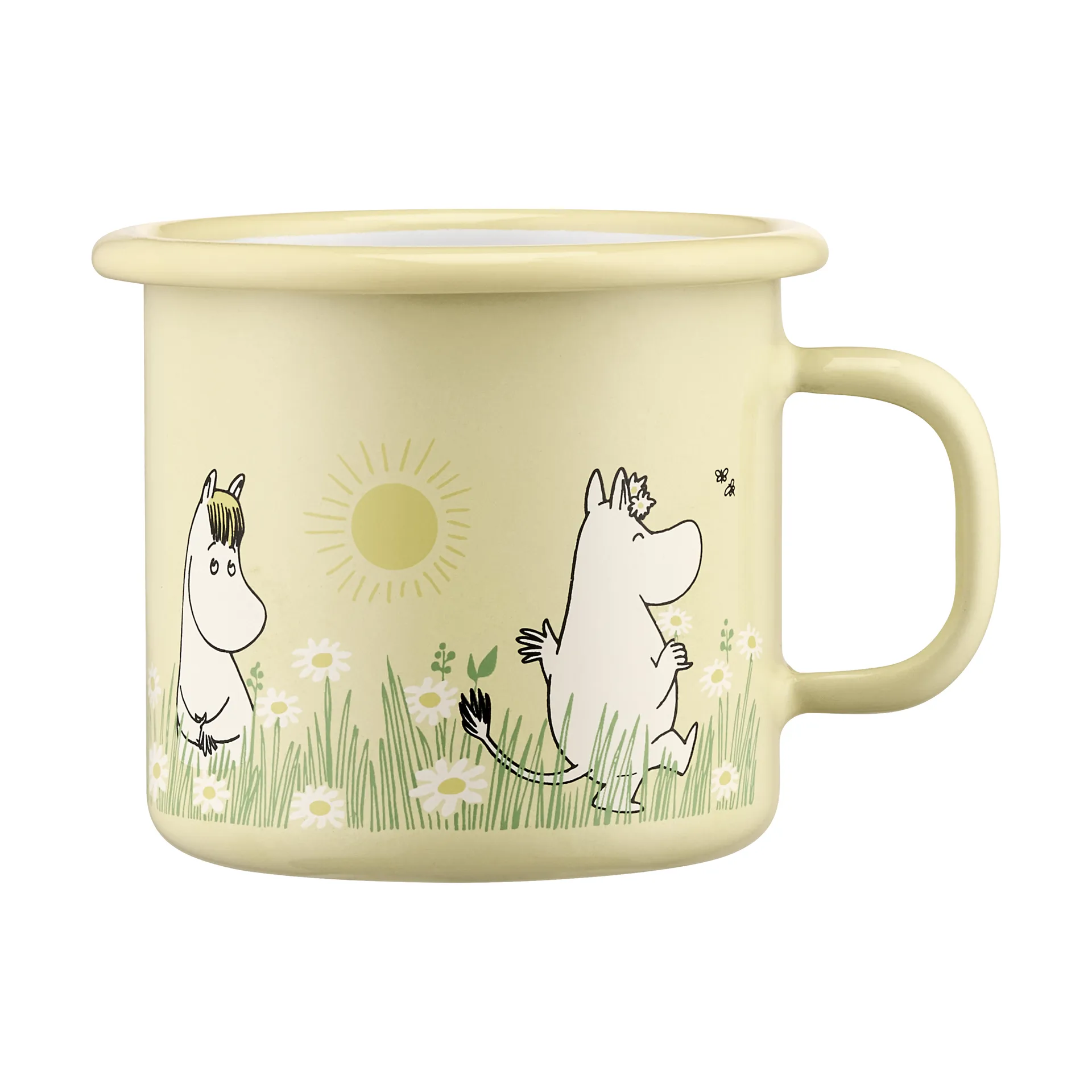 Moomin enamel mug 25 cl, Meadow Muurla