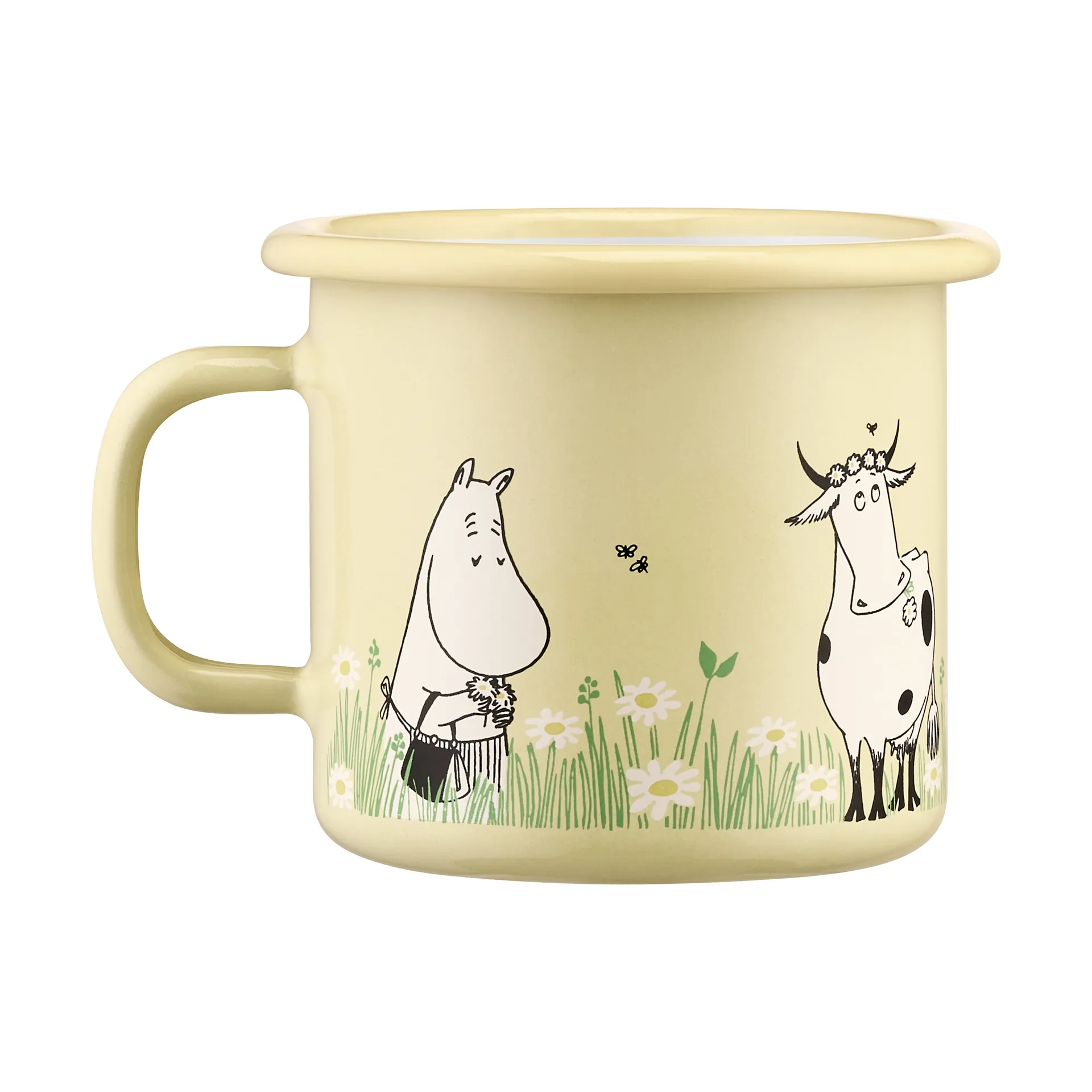 Moomin enamel mug 25 cl, Meadow Muurla