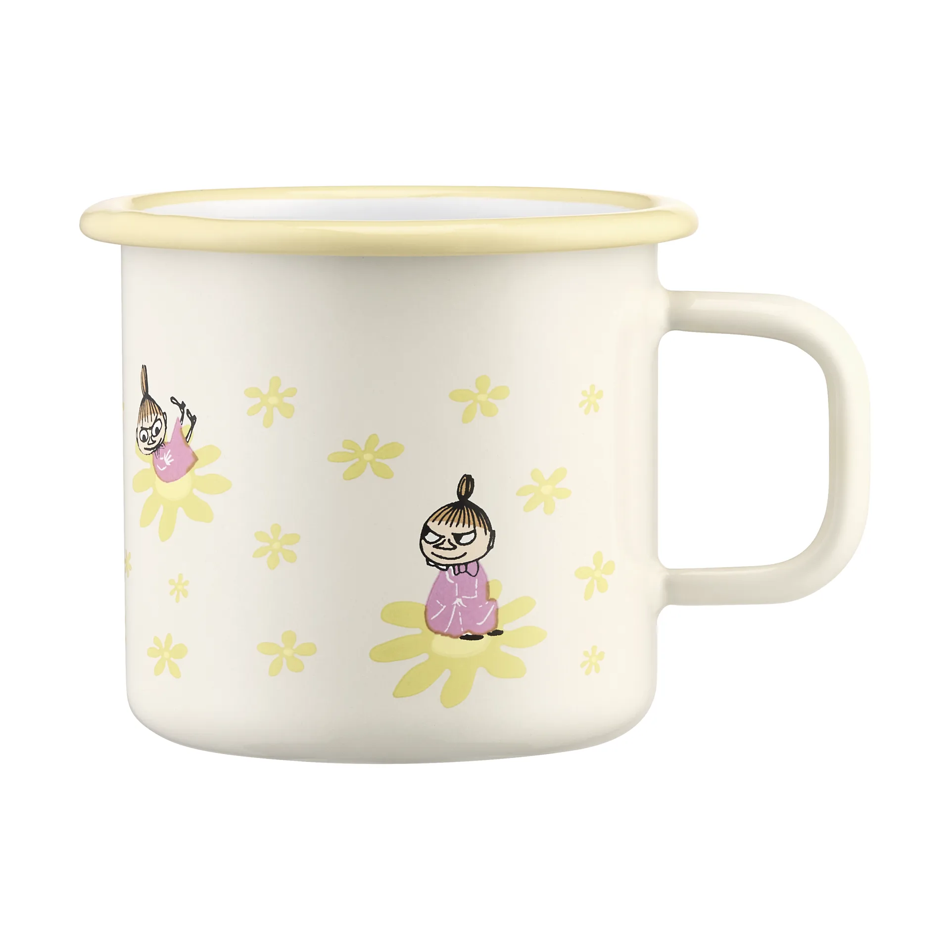 Moomin enamel mug 37 cl, Flowers Muurla