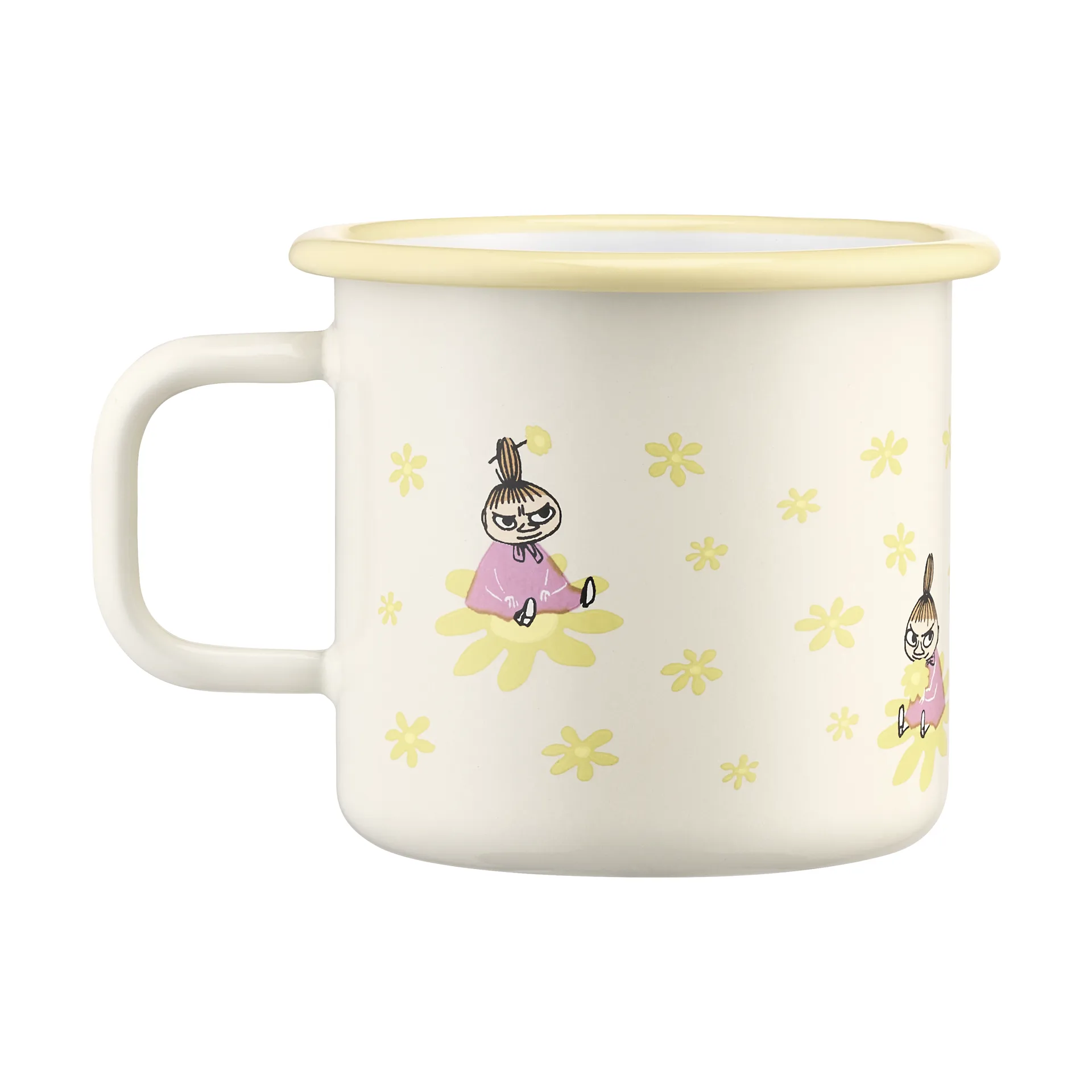 Moomin enamel mug 37 cl, Flowers Muurla