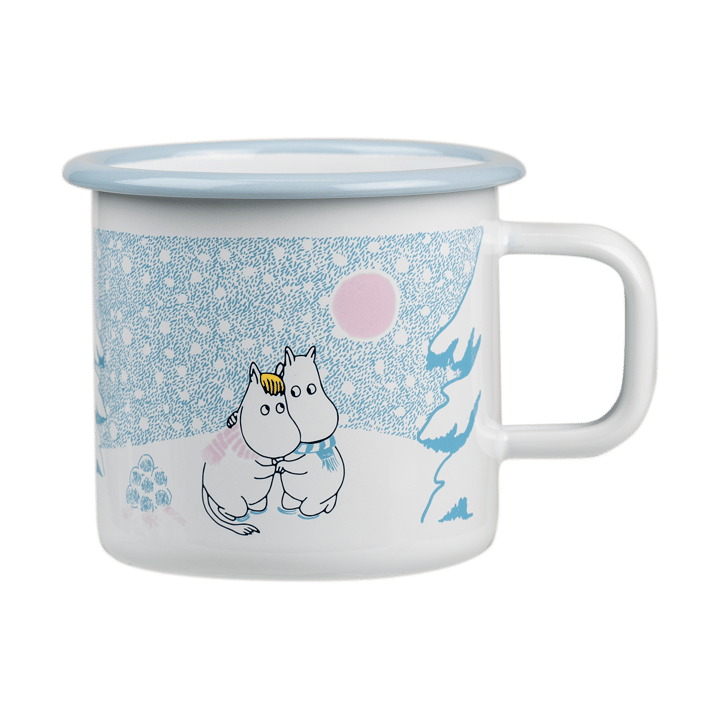 Moomin enamel mug 37 cl - Let it snow - Muurla