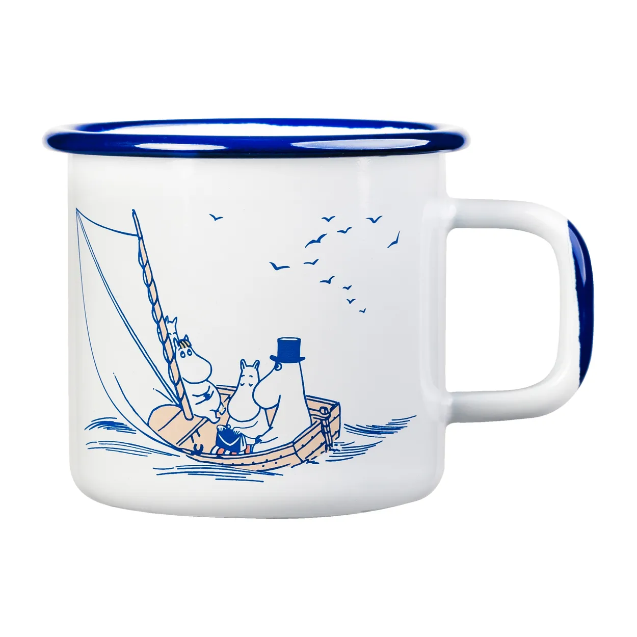 Muurla Moomin enamel mug 37 cl Sailors | Scandinavian Design | Coffee cups | White