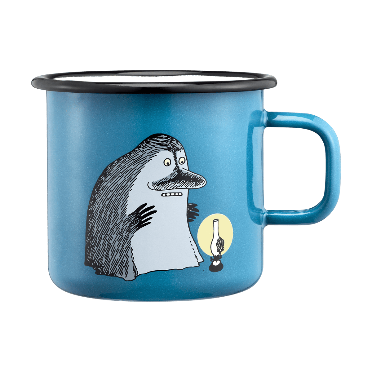 Muurla Moomin enamel mug 550 ml The Groke | Scandinavian Design | Coffee cups | Blue