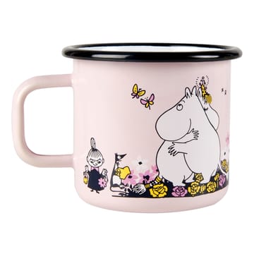 Moomin enamel mug hugs 37 cl - Rosa - Muurla