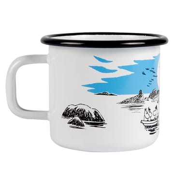 Moomin enamel mug The Island 37 cl - white - Muurla