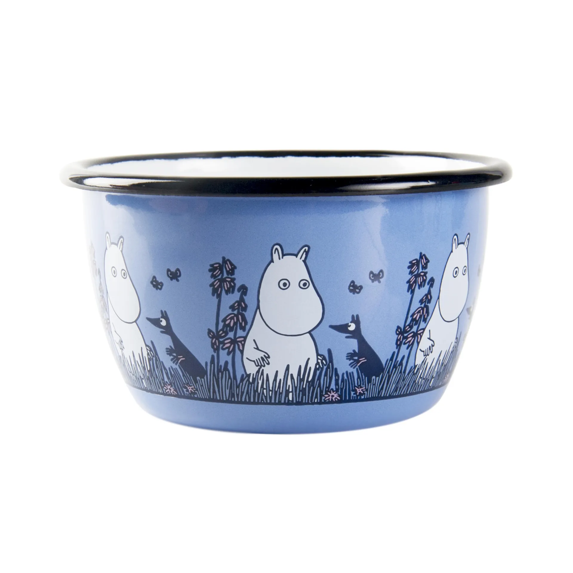 Moomin friends enamel bowl 3 dl, moomin Muurla