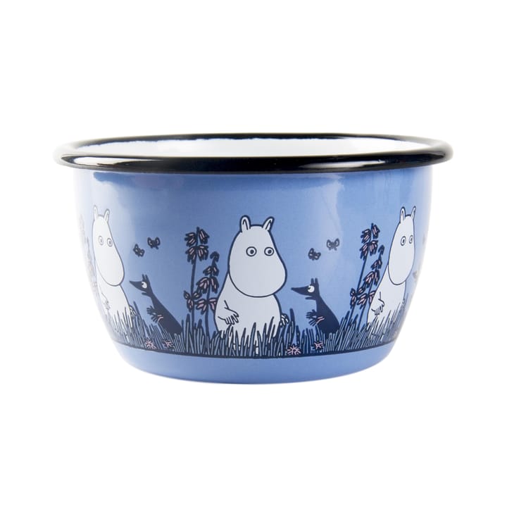Moomin friends enamel bowl 3 dl, moomin Muurla