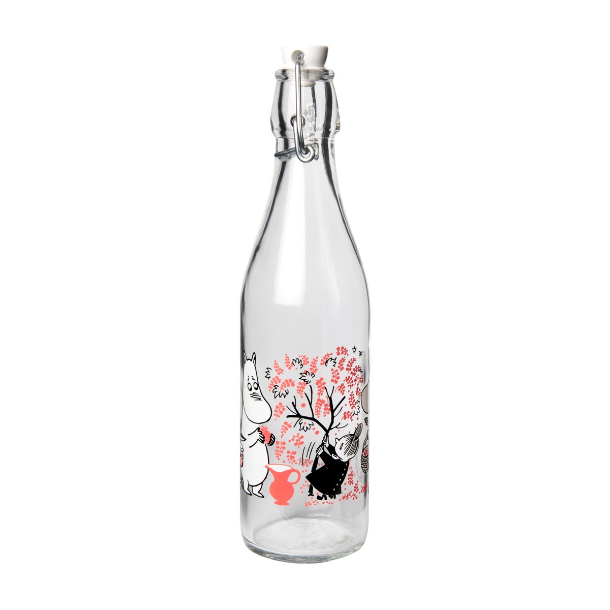 Muurla Moomin glass bottle 0.5 l Berries | Scandinavian Design | Water bottles | Multi
