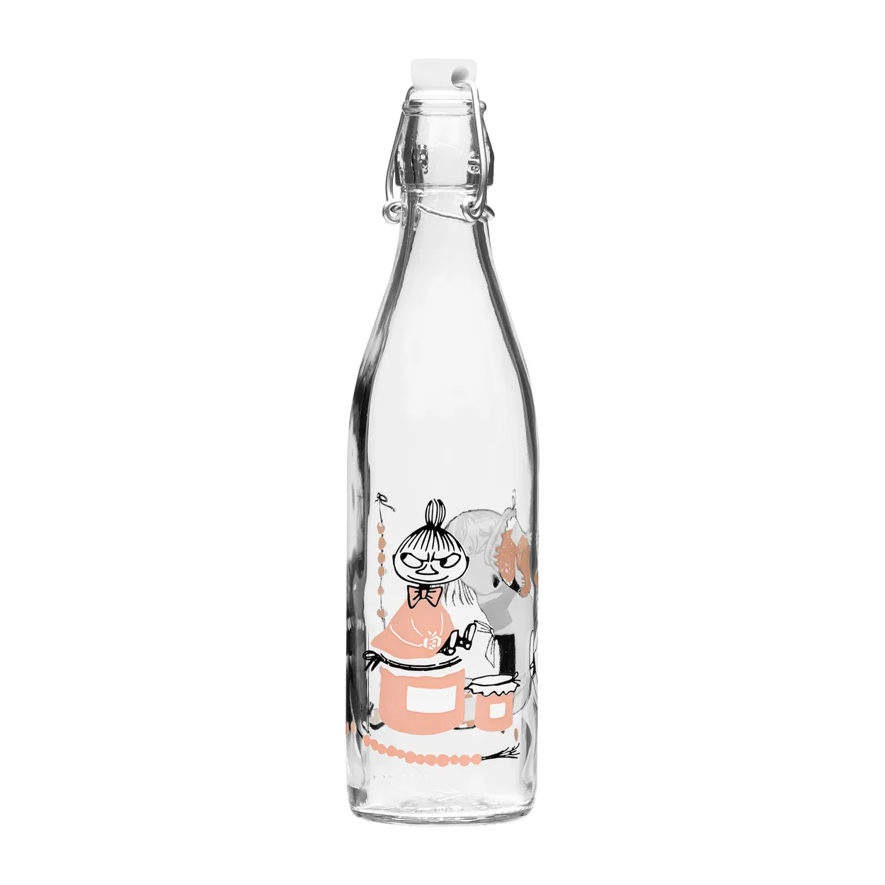 Muurla Moomin glass bottle 0.5 l Marmalade | Scandinavian Design | Water bottles | Transparent