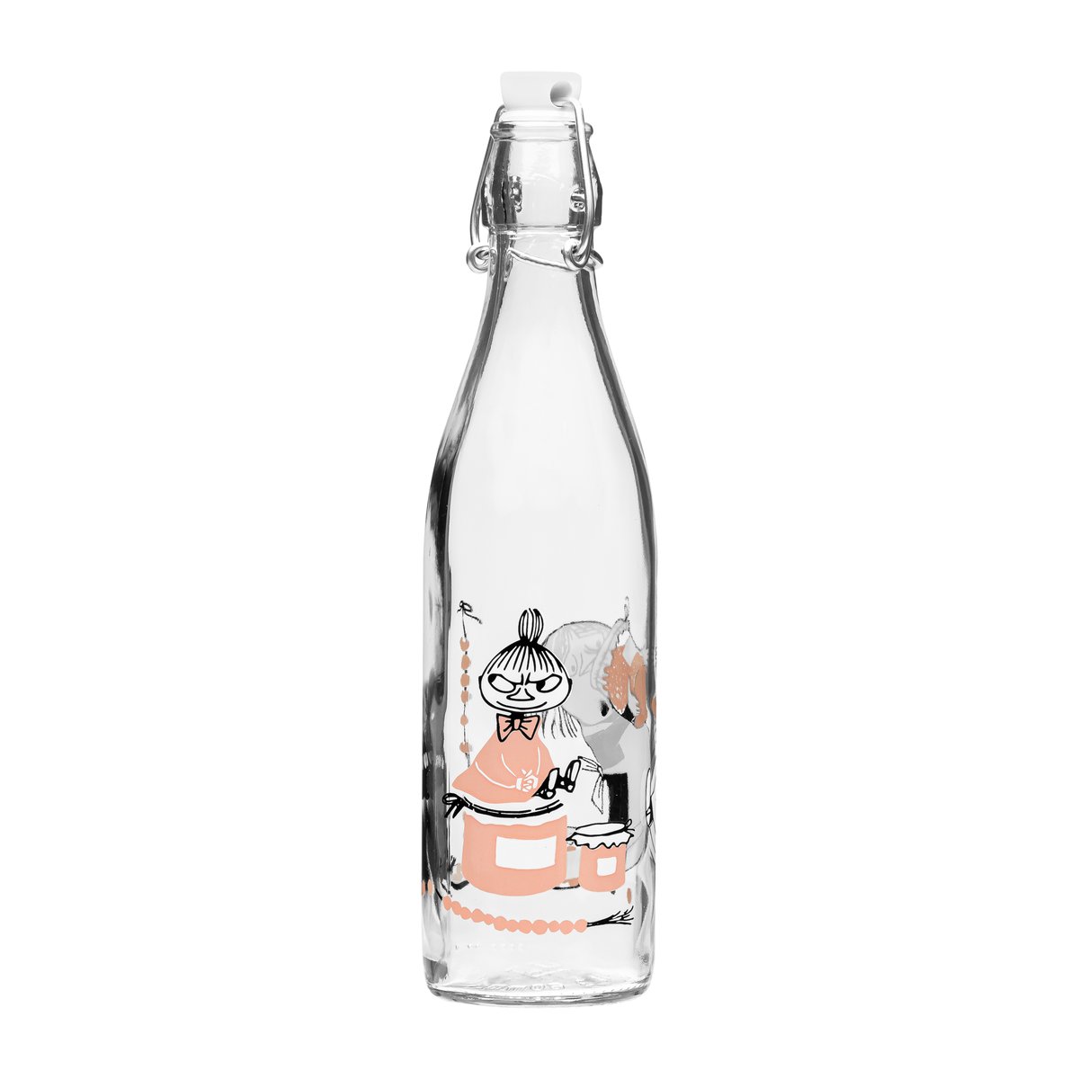 Muurla Moomin glass bottle 0.5 l Marmalade | Scandinavian Design | Water bottles | Transparent