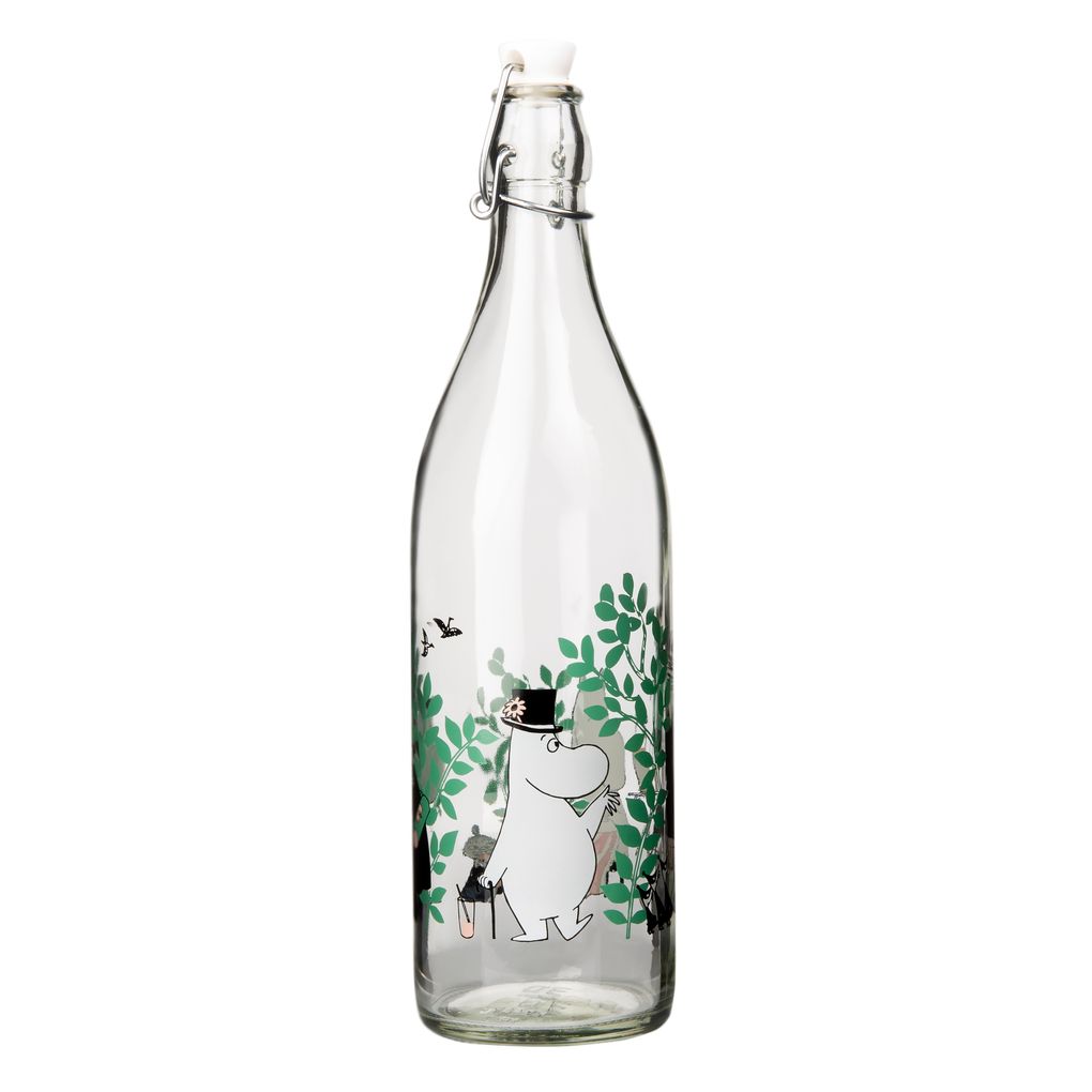 moomin glass water bottle