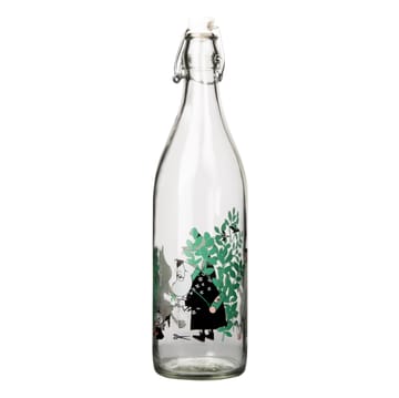 Moomin glass bottle 1 l - day in the garden - Muurla