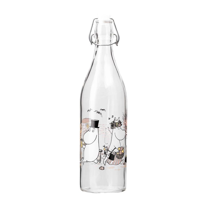 Moomin glass bottle 1 l - The Beach - Muurla