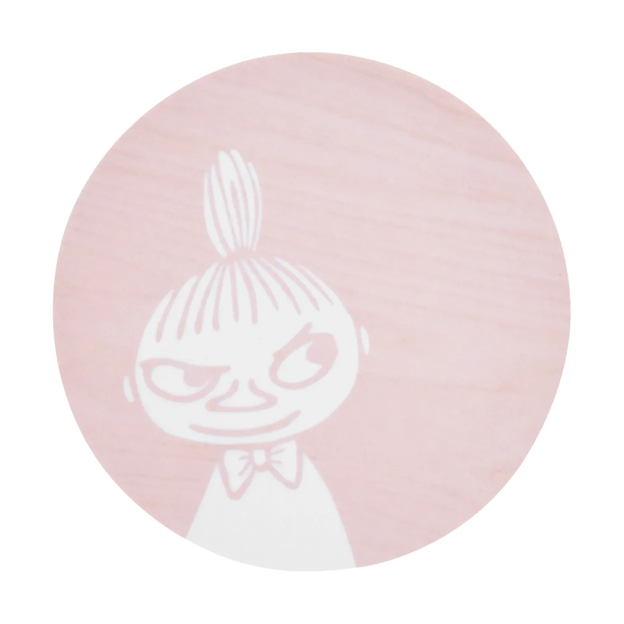 Muurla Moomin glass coaster o10 cm Little My | Scandinavian Design | Coasters | Pink