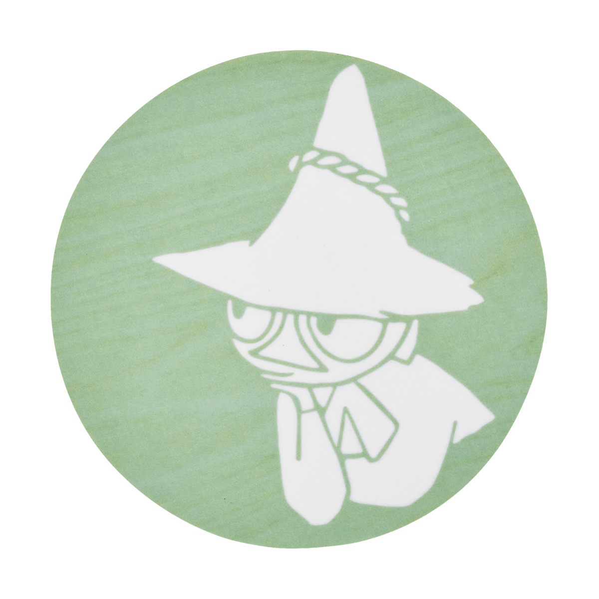 Muurla Moomin glass coaster o10 cm Snufkin | Scandinavian Design | Coasters | Green