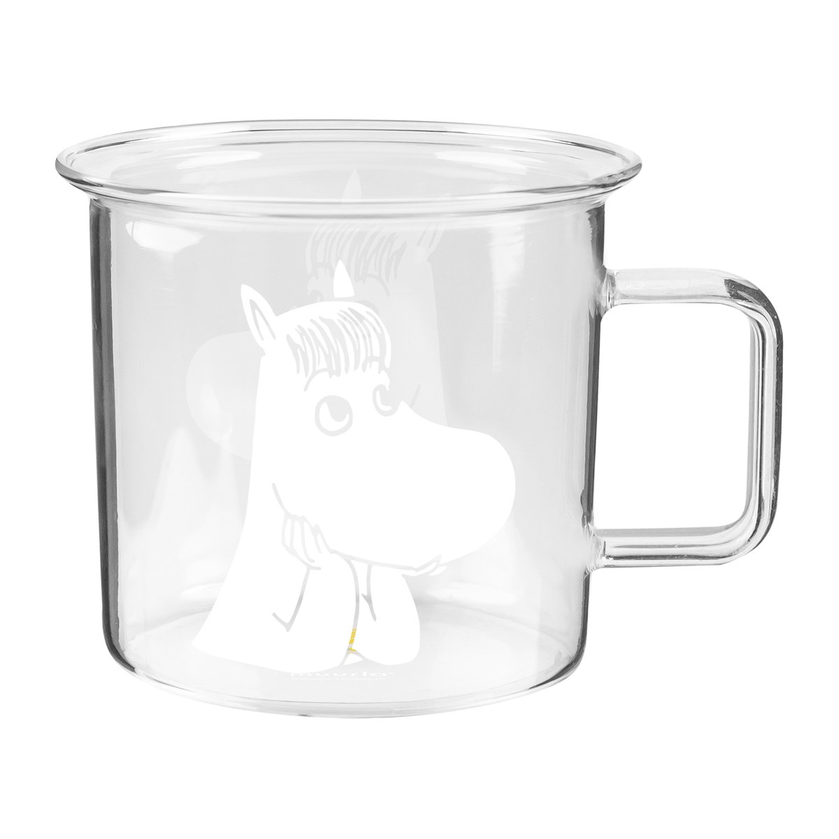 Muurla Moomin glass mug clear 35 cl Snorkmaiden | Scandinavian Design | Coffee cups | Transparent