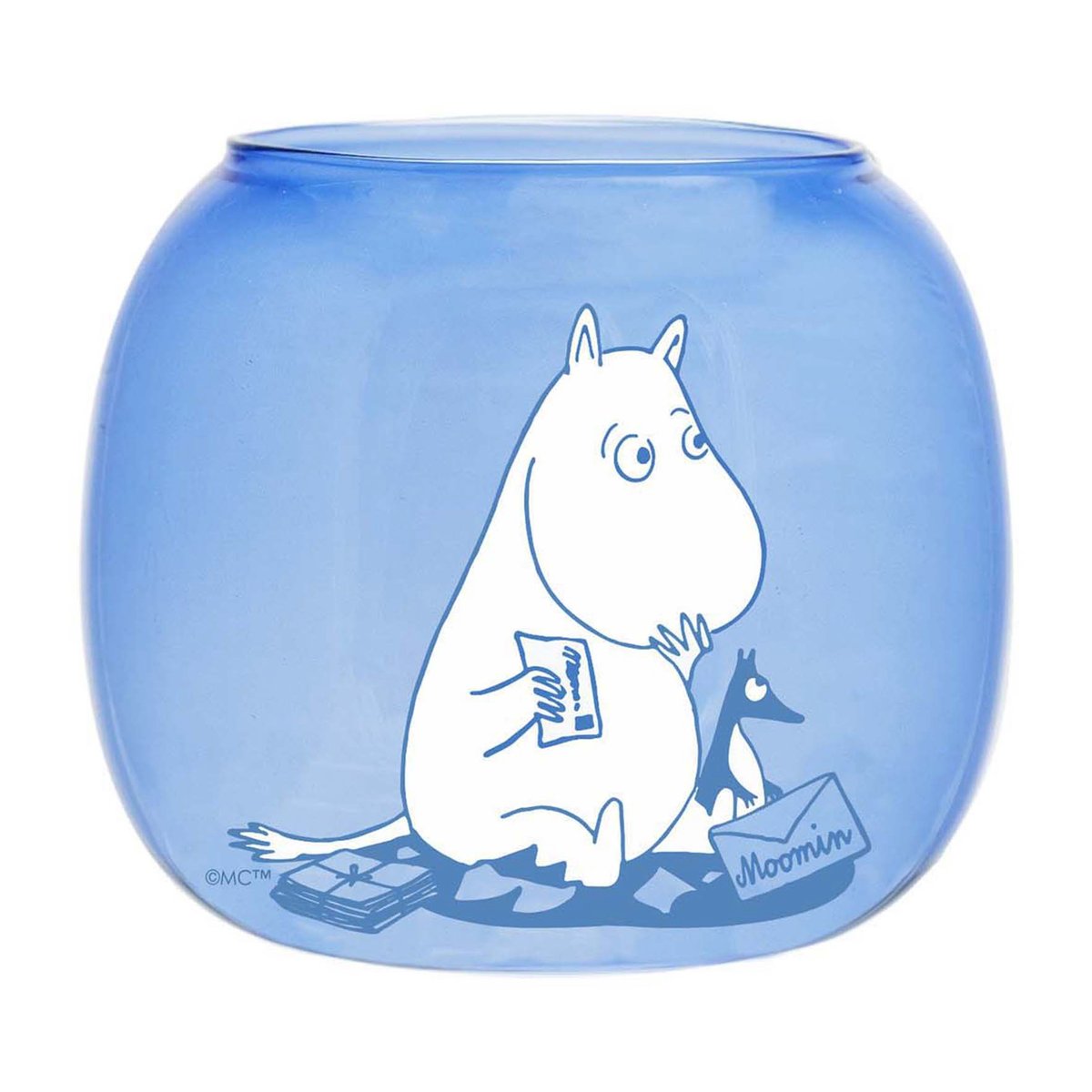 Muurla Moomin lantern/bowl o9 cm Blue | Scandinavian Design | Tea light holders, lanterns & candle dishes | Blue