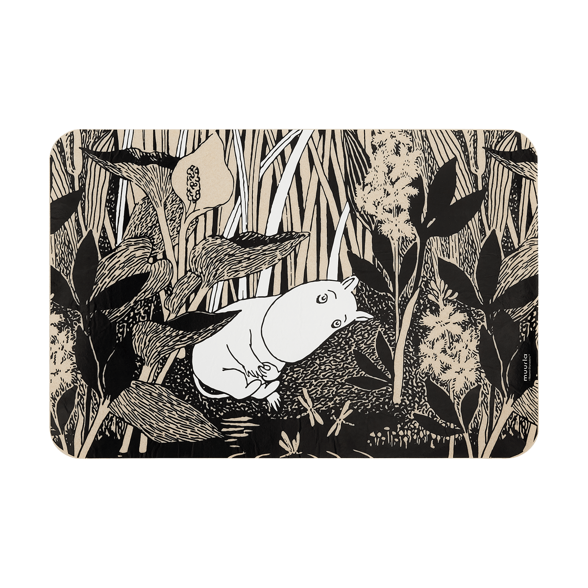 Muurla Moomin Originals Placemat 30x45 cm The Pond | Scandinavian Design | Placemats | Beige