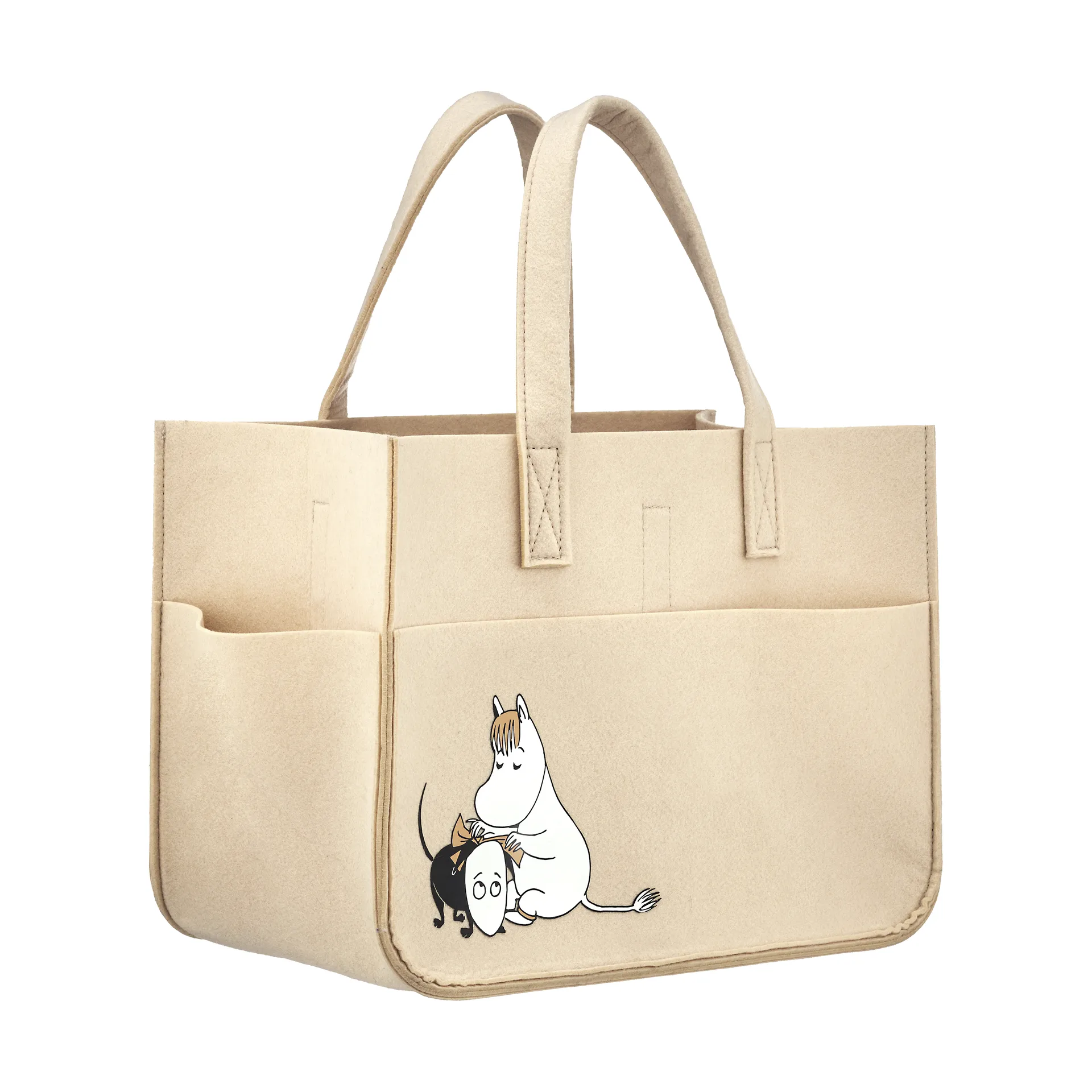 Moomin pets storage basket 25x40 cm, Beige Muurla
