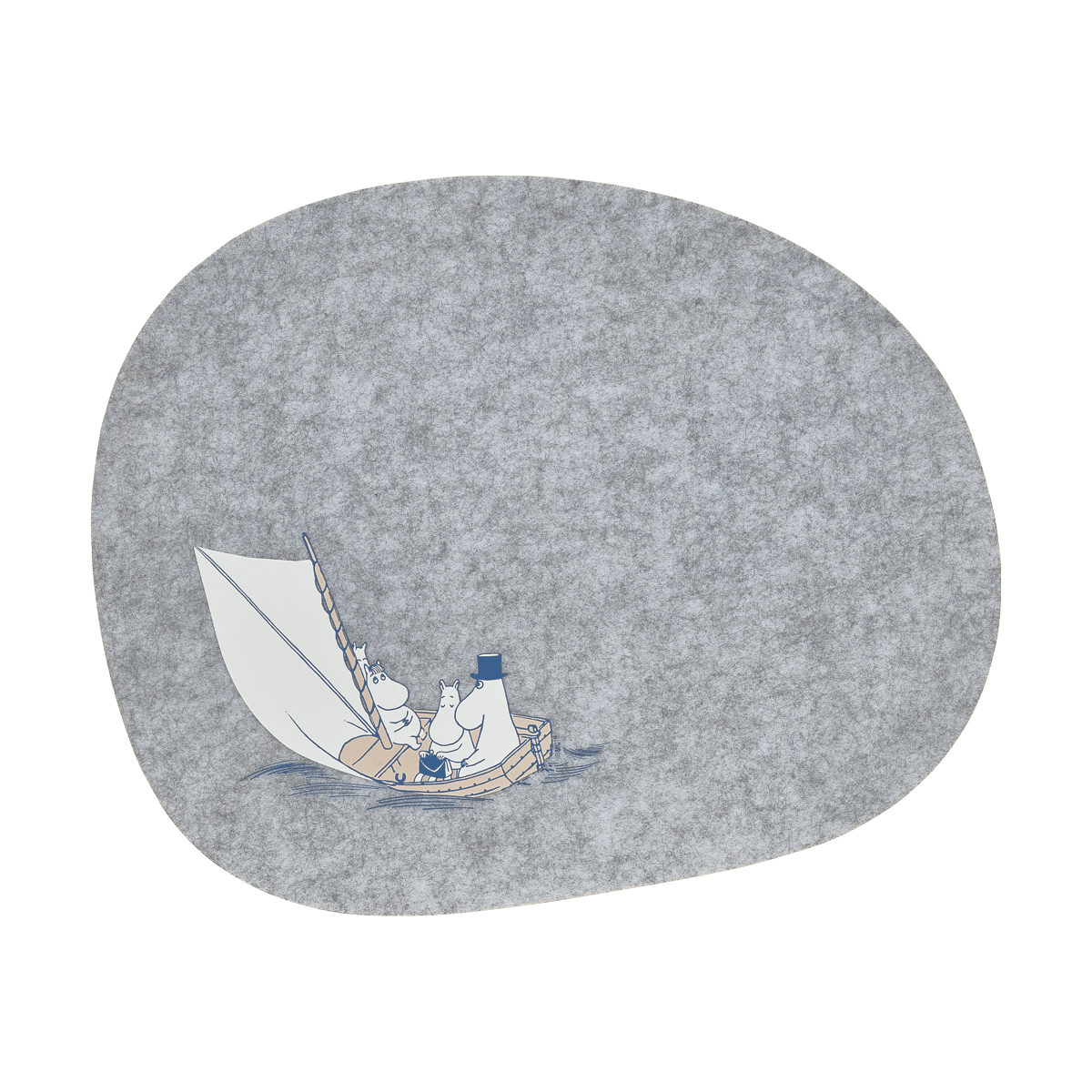 Muurla Moomin placemat 31x38 cm Sailors | Scandinavian Design | Placemats | Grey