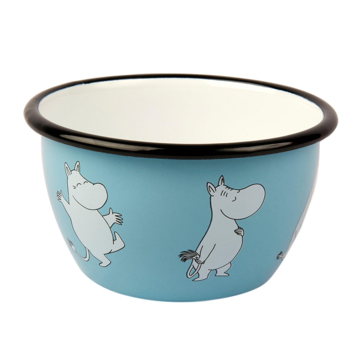 Muurla Moomin Retro enamel bowl 6 dl moomin | Scandinavian Design | Serving bowls | Blue