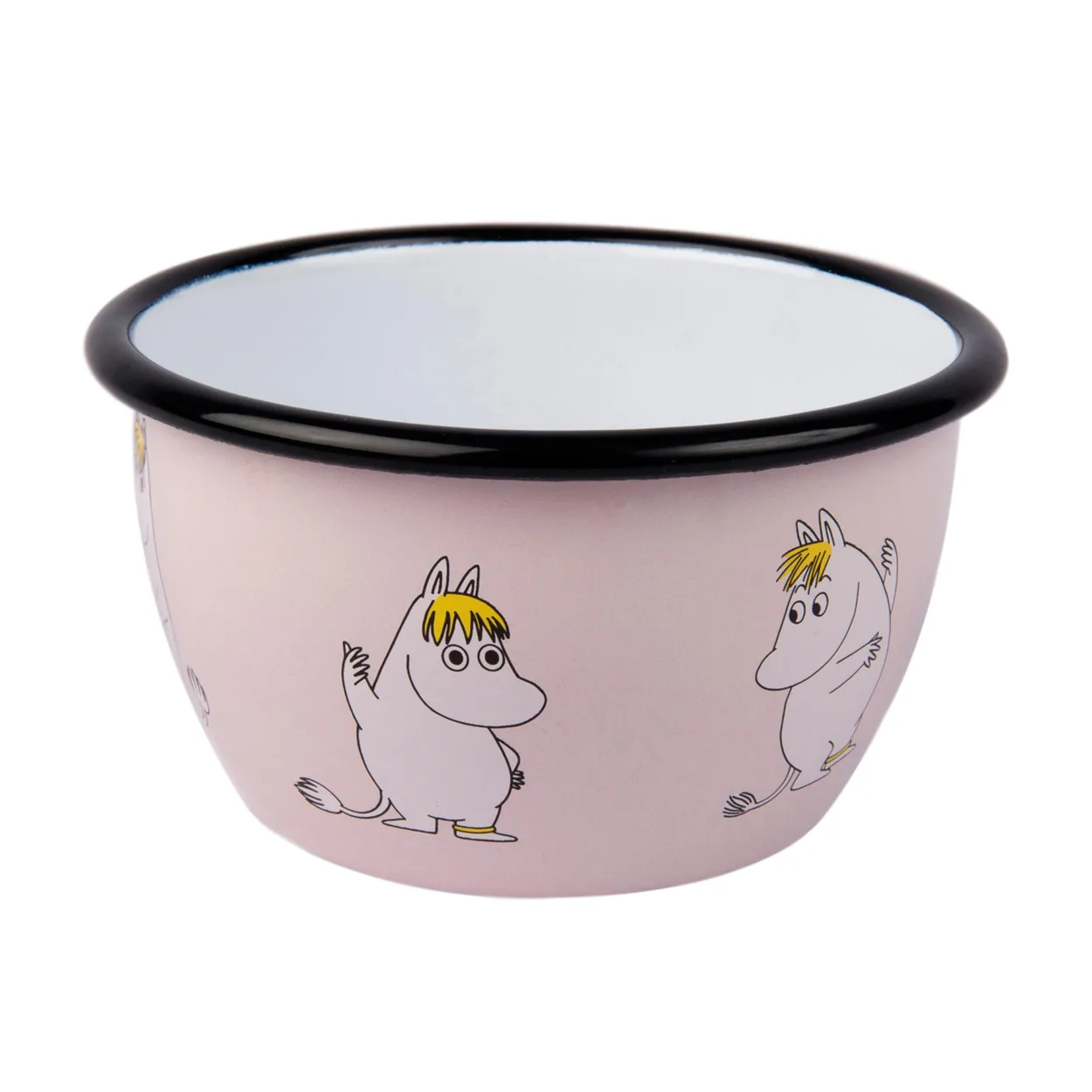 Muurla Moomin Retro enamel bowl 6 dl Snorkmaiden | Scandinavian Design | Serving bowls | Pink
