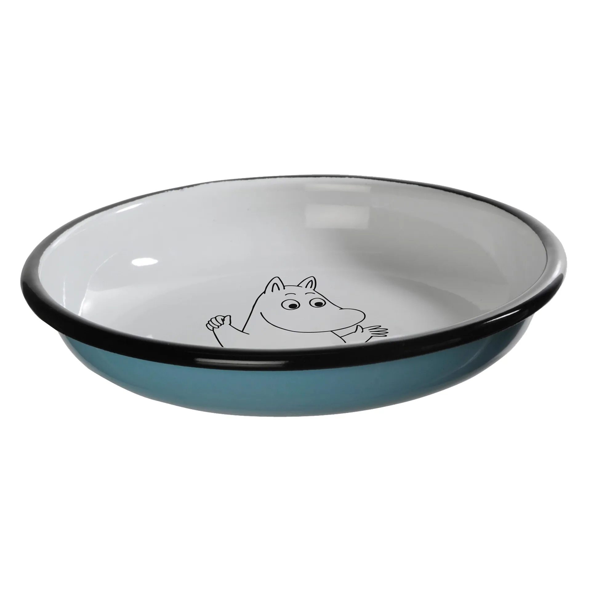 Moomin retro enamel plate 18 cm, moomin Muurla