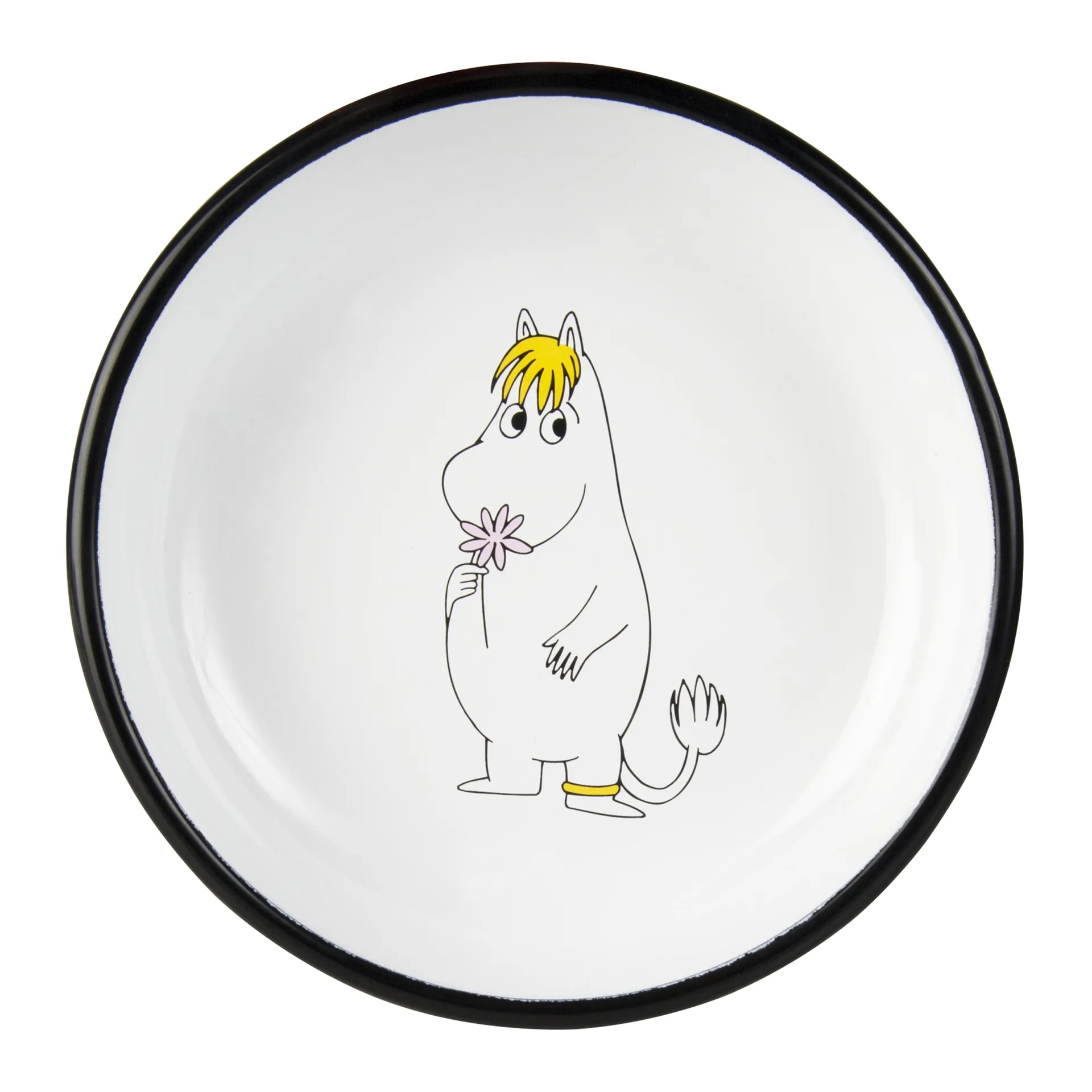 Moomin retro enamel plate 18 cm, Snorkmaiden Muurla