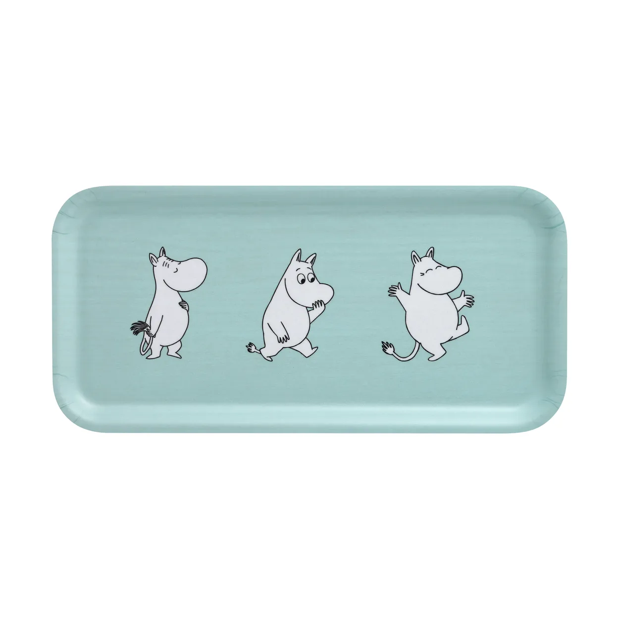 Muurla Moomin tray 13x27 cm Retro Moomin | Scandinavian Design | Trays | Blue