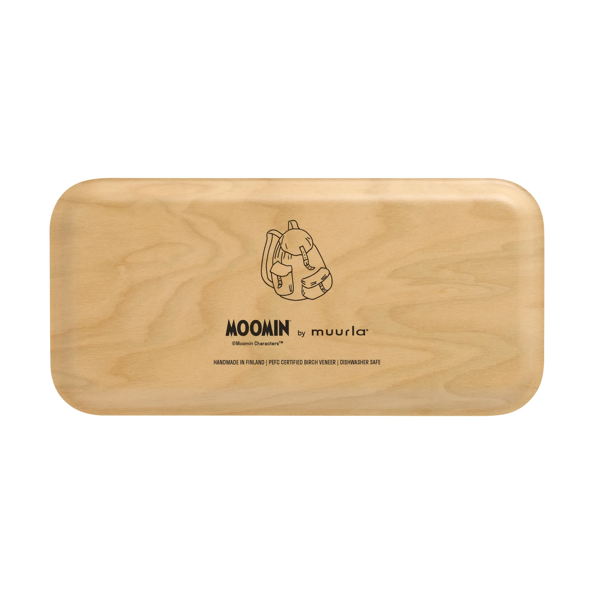 Moomin tray 13x27 cm, Retro Snufkin Muurla