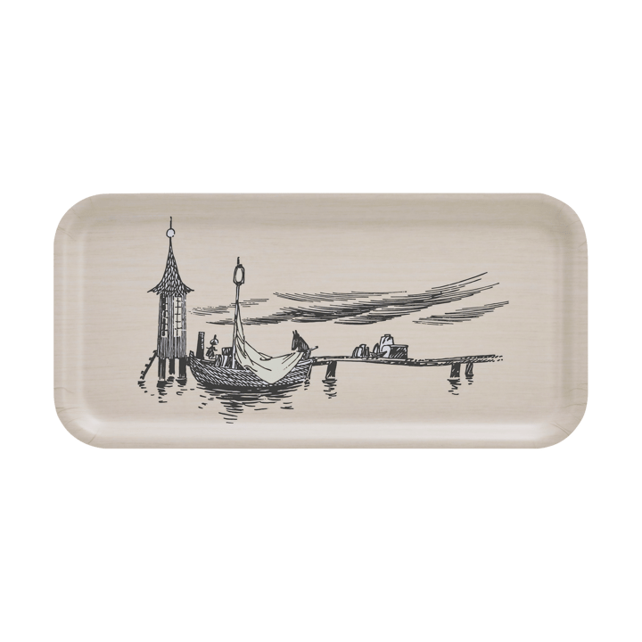 Moomin tray 13x27 cm - The pier - Muurla