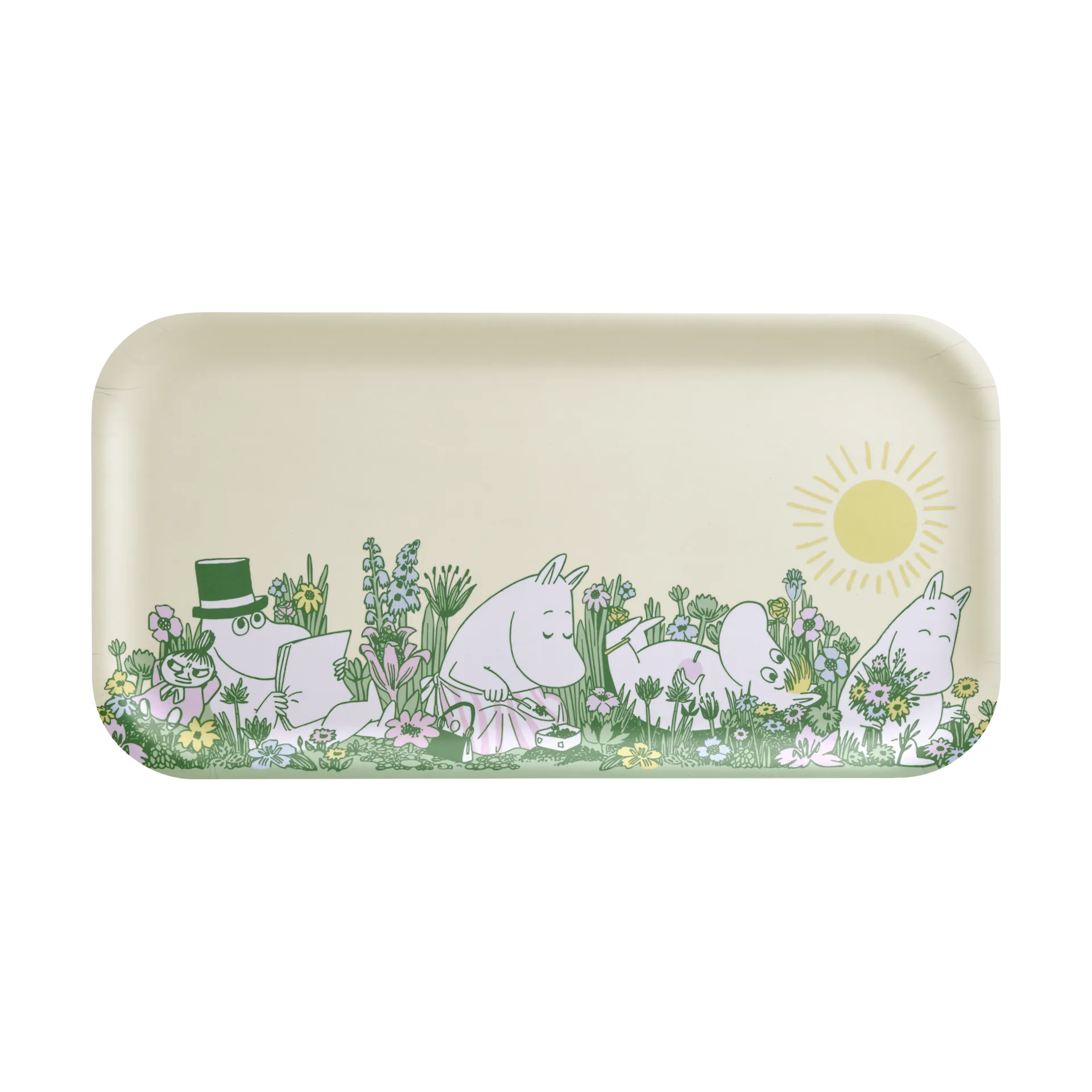 Moomin tray 22x43 cm, In the garden Muurla