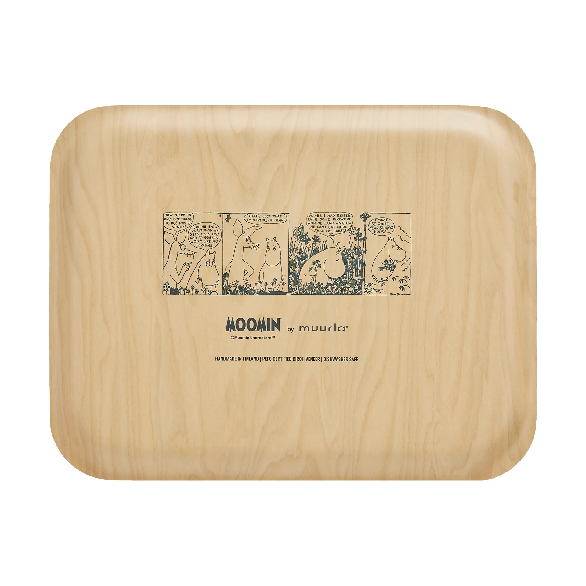 Moomin tray 28x36 cm, Flower field Muurla